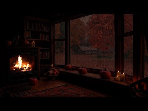 Autumn in the Forest – Cozy Rain Window Scene for Sleep & Focus | Relaxing Autumn Rain Ambience