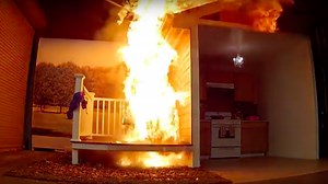 Dunking a frozen turkey in hot oil is a great way to set everything on fire