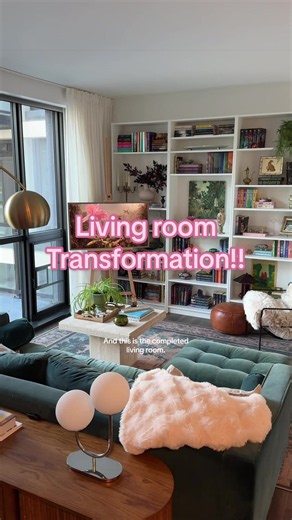 Living room Transformation: From Builder Grade to Babe Cave