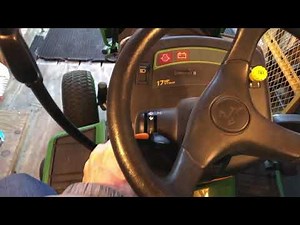 Cold start John Deere LX277 tractor in January