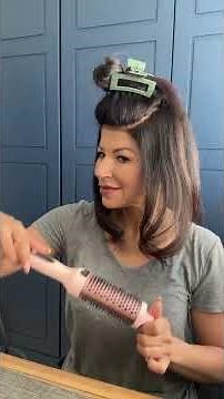 Salon Blowout at Home ✨ Wavytalk Thermal Round Brush Tutorial + Discount Code #hairtutorial