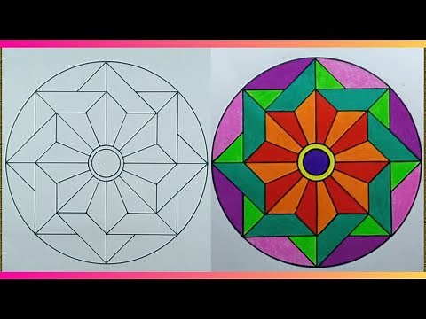 DISEÑOS DE CÍRCULOS GEOMÉTRICOS PASO A PASO. Geometric Circle Designs step by step