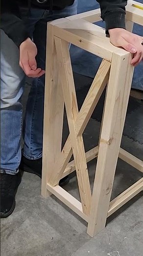 The Hidden Trick to a Perfect X-Frame in Farmhouse Furniture! #diy #woodworking