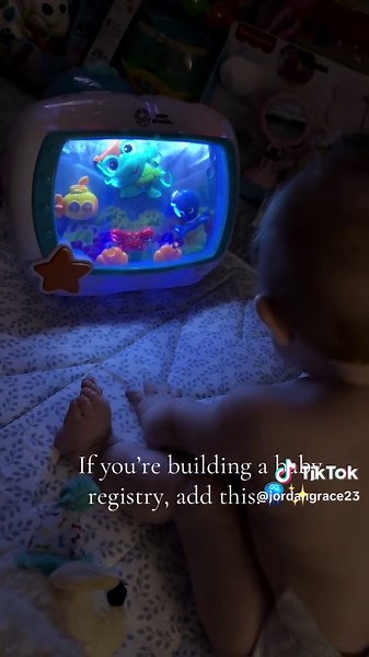 Baby Einstein Aquarium Toy, a favorite for a reason. 🪼✨🦀 Soothing lights • Gentle music • Encourages visual development Designed for babies, loved by parents #babyeinstein #aquarium #babytiktok #registrymusthaves #babytoys