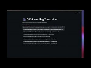 Transcribe Video files locally using AI