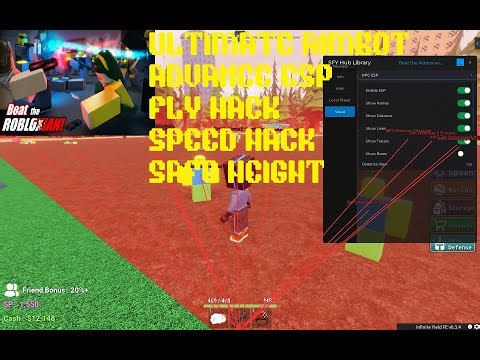 BEAT THE ROBLOXIAN AIMBOT + ESP | SPEED HACK + FLY HACK