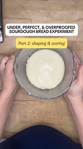 A close look at what each dough looked and felt like when I cut off the bulk fermentation. As a reminder, this dough was 75°F, and I cut the underproofed one off at a 20% rise, the perfectly proofed one at 50% rise, and the over proofed one at 110% rise. The entire recipe and process for this dough is in the previous video’s description and first comment. I hope these side-by-sides offer up some useful visuals, but the results were truly shocking. Stay tuned for the crumb reveal and discussion! 