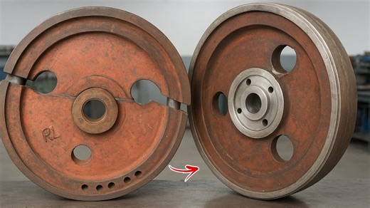 Detailed Repair Process of a Broken Pulley Wheel Perfectly Restored by a Professional Expert | Inventor TV