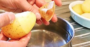 Super Easy Potato Cleaning Hack Trick