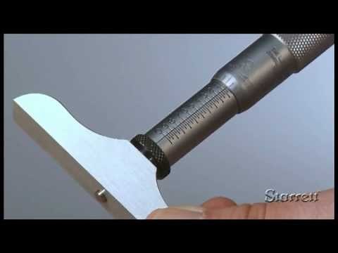 Depth Measurement using a Starrett 440 and 445 Depth Micrometer