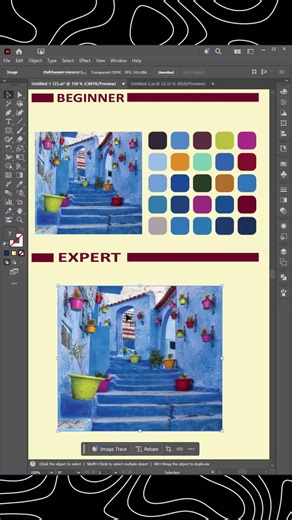 Beginner vs Pro Adobe Illustrator Tutorial ✨