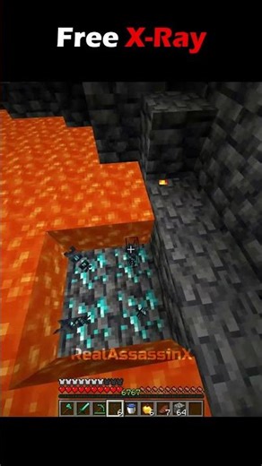 Free X-Ray Trick in Minecraft… No Mods 😳 #minecraft #shorts