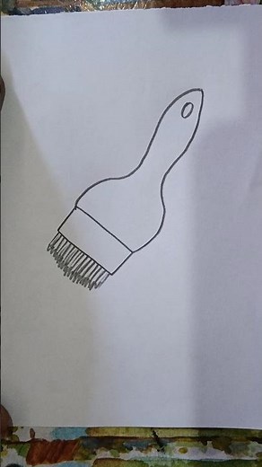 How To Draw a Brush 🪥🖌️#art#easydrawings #drawingideas #viralshorts #shorts