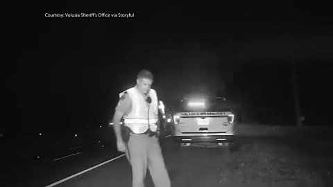 Video shows near-miss crash on Florida highway