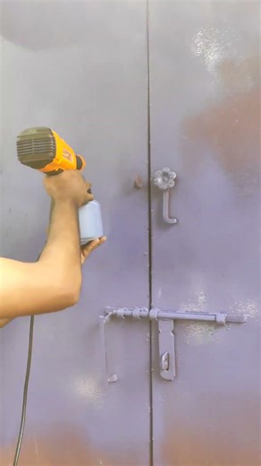 Door painting by spray gun painting machine || Very easy to paint || Fast painting & easy handling