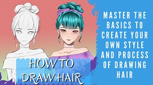How to draw hair | Master the Basics to improve your skill! by Sushirollw - Make better art | CLIP STUDIO TIPS