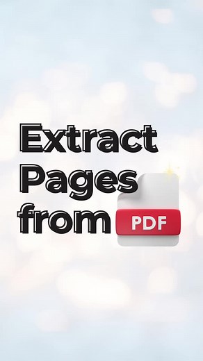 Extract Pages from PDF Easily and for Free