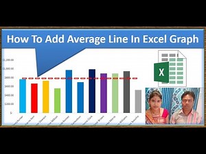 how to add average line in excel graph | how to add target line | EXCEL