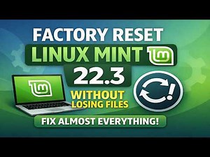 Factory Reset Linux Mint 22.3 Without Losing Your Files (Fix Almost Everything)