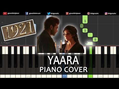 Yaara Song 1921 | Piano Cover Chords Instrumental By Ganesh Kini