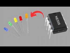 NE555 IC Projects||NE555 LED Chaser||NE555 Projects || 555 Timer IC LED Flasher