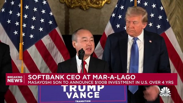 SoftBank CEO: My confidence in the U.S. economy has 'tremendously increased' with Trump's victory