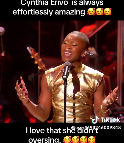 Cynthia Erivo Stunning Live Performance of 'At Last' with Orchestra