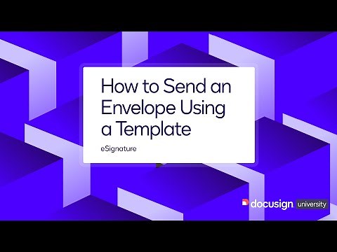Docusign eSignature: How to Send an Envelope Using a Template