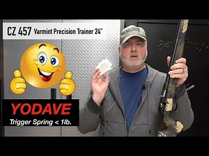 CZ 457 Varmint Precision Trainer Camo YoDave Trigger Install less than 1lb.