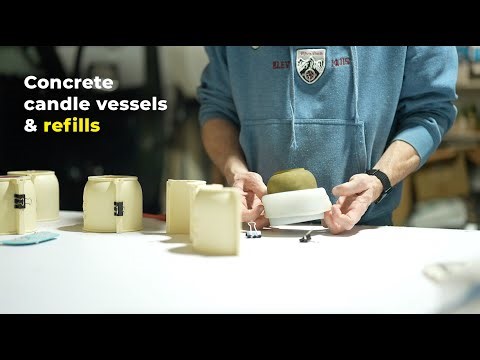 How We Make Concrete Candle Vessels & Refills: Pigments, Finishing Methods & Lessons Learned