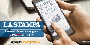 La Stampa, gratis, su Amazon Underground
