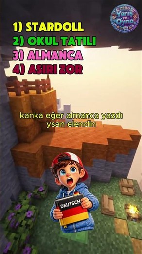 🛞 Yarış ve Oyna 4! Benimle Aynısını Söylersen Elenirsin!