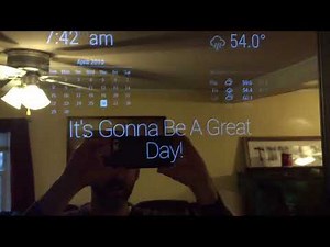 Raspberry Pi Smart Mirror Demo