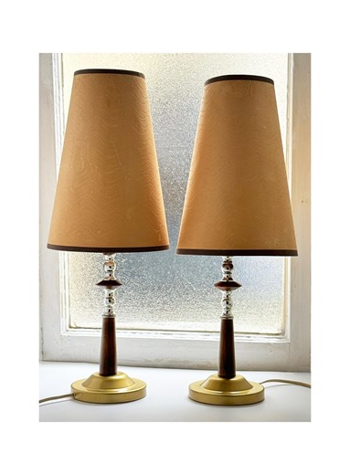 Vintage Mid Century Modern Table Lamps Pair. Made in Japan – 18.5" Tall. - Etsy