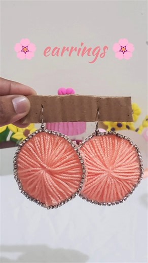 diy earrings #shortvideo #diycrafts # Threadearrings