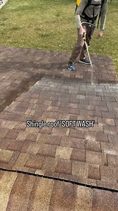 71K views · 92 reactions | Shingle roof soft wash! It's quite easy. 1 year later and my 10+ year old shingle roof is still looking new from the soft wash. It greatly helps that no more trees are hanging over the roof as well. I've added a link to the @TOOLSbyDesign profile for the Soft Wash Surfactant I used #softwash #shingleroof #homeowner #oldhomelove #springcleaningtips #newroof #handyman #diyproject #backpacksprayer | TOOLS by Design | Facebook