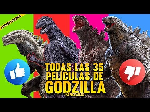TODAS las películas de GODZILLA clasificadas de PEOR a MEJOR!! (Luineitor) 🐍🦖