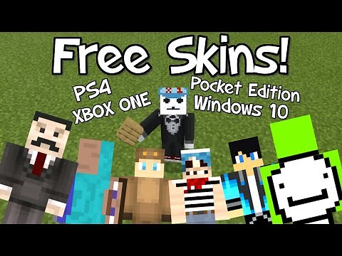 How to Get FREE Custom Minecraft Bedrock Skins on All Consoles! PS4/Xbox One/Windows 10 Edition/PE