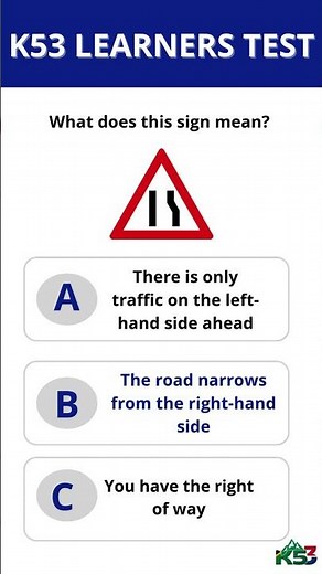 K53 LEARNERS TEST SOUTH AFRICA Code 8 | Quiz Part 11 #shorts