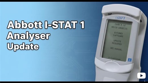 ABBOTT I-STAT 1 ANALYSER UPDATE #softwareupdate #abbott #istat1analyser | Bravin Rajagopal