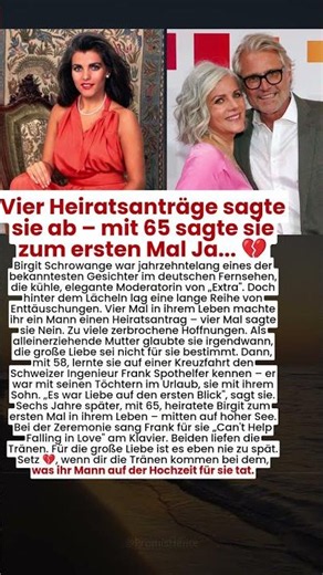 Vier Heiratsanträge sagte sie ab – mit 65 sagte sie zum ersten Mal Ja... 💔
