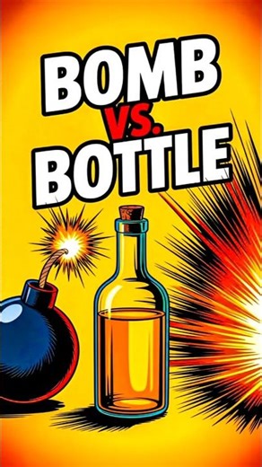 Bottle vs Bomb 💣 #shorts #ytshorts #experiment