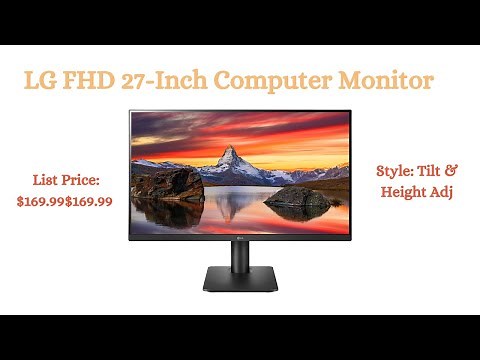 LG FHD 27-Inch Computer Monitor 27MP450-B, IPS with AMD FreeSync, Black