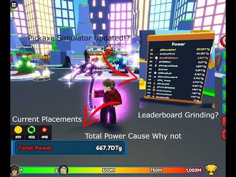 Pickaxe Simulator Updated? | Leaderboard Progression To