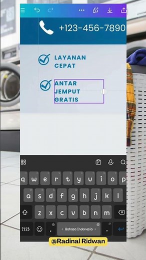 Tutorial Desain Spanduk Jasa Laundry di Canva 🧺✨ [WAJIB SAVE]⁣⁣⁣