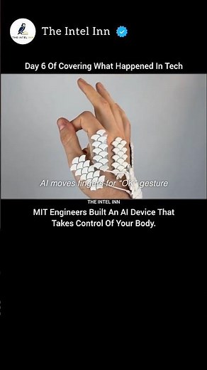 MIT Built an AI That Can Control Your Hand! 🤯🖐️ #RoboticHand #AI #humanmachine
