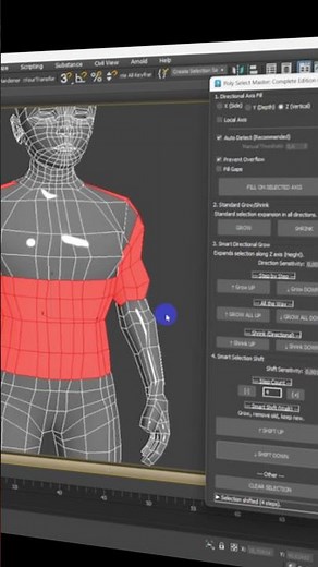 Polygon Selection Tool for 3ds Max Script Smart Grow & Axis Fill Short #3dsmax