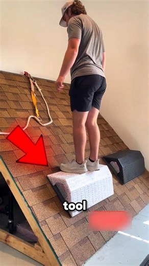 Never Slip on a Sloped Roof Again 😲 #shorts