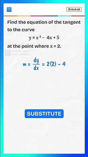 This Tangent Question Is SUPER Easy! | IB Maths Differentiation