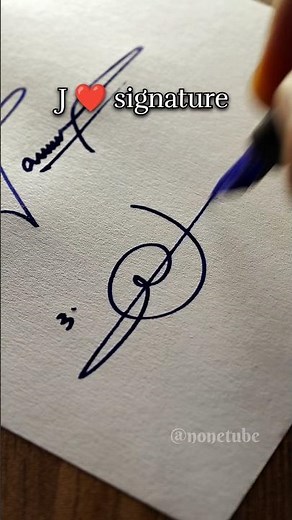 How to sign and write the letter J ❤️?